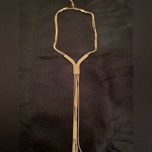 12 Days of Deals - Day 6. Long Gold-Tone Snake Chain Statement Necklace. Elegant